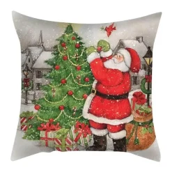 Weihnachtskissenbezug-Set – Festliche Sofadekoration