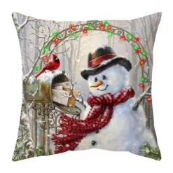 Weihnachtskissenbezug-Set – Festliche Sofadekoration
