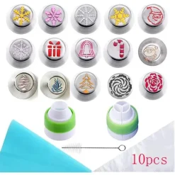 Weihnachts-Kuchen-Dekorationstüllen-Set für festliches Backen an Feiertagen