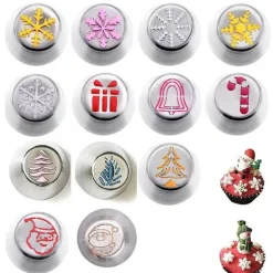 Weihnachts-Kuchen-Dekorationstüllen-Set für festliches Backen an Feiertagen