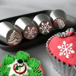 Weihnachts-Kuchen-Dekorationstüllen-Set für festliches Backen an Feiertagen