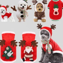Weihnachtsmann-Hundekostüm – Feiertags-Haustier-Outfit
