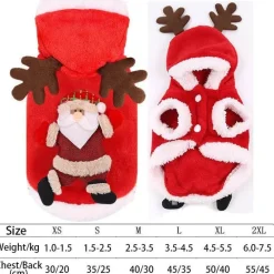 Weihnachtsmann-Hundekostüm – Feiertags-Haustier-Outfit