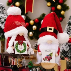 Weihnachtsmann-inspirierte Gnomenpuppe – Bezaubernde Weihnachtsdekoration