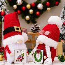 Weihnachtsmann-inspirierte Gnomenpuppe – Bezaubernde Weihnachtsdekoration