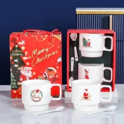 Weihnachtsmann-Keramiktassen-Set – das perfekte Weihnachtsgeschenk für festliche Feiern
