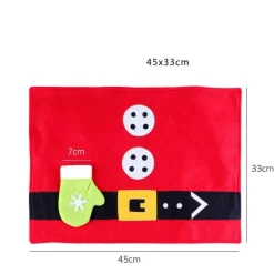 Weihnachtsmann-Tischsets – Festliche Weihnachtsdekoration