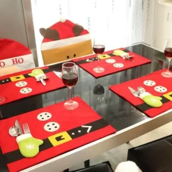 Weihnachtsmann-Tischsets – Festliche Weihnachtsdekoration