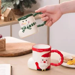 Weihnachtsmann-Weihnachtstasse – Festliches Keramik-Kaffeetassen-Geschenk