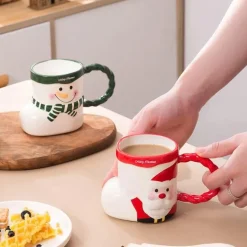 Weihnachtsmann-Weihnachtstasse – Festliches Keramik-Kaffeetassen-Geschenk