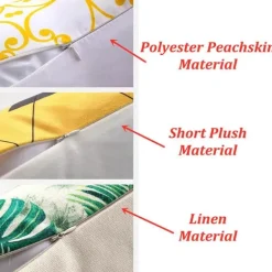 Weihnachts-Plüsch-Kissenbezug – Weihnachtsdekor, 45 x 45 cm