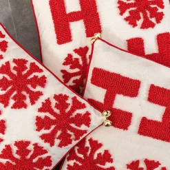 Weihnachts-Schneeflocken-Kissenbezug – Festliche Weihnachtsdekoration