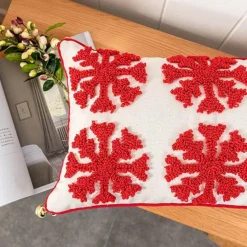 Weihnachts-Schneeflocken-Kissenbezug – Festliche Weihnachtsdekoration