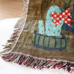 Weihnachtssofadecke - Weihnachtsdeko-Überwurf