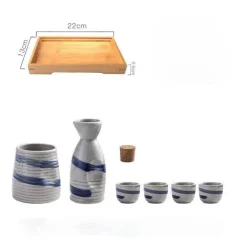 Wein- und Sake-Set aus Keramik mit Heizung – Elegantes Servierset