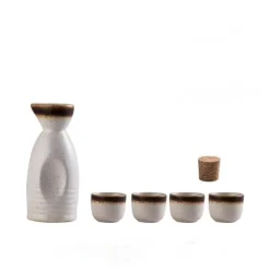 Wein- und Sake-Set aus Keramik mit Heizung – Elegantes Servierset