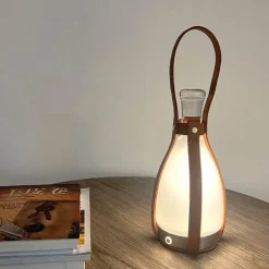 Weinflaschenlampe - Dekorative LED-Tischleuchte
