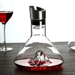 Weinkaraffe aus Kristall – Verträumtes Bergdesign