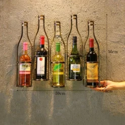 Weinregal aus Eisen zur Wandmontage – Stilvoller Flaschenhalter