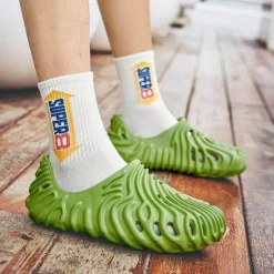 Wellenförmige Strandpantoffeln – bequeme, atmungsaktive Sandalen