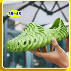 Wellenförmige Strandpantoffeln – bequeme, atmungsaktive Sandalen