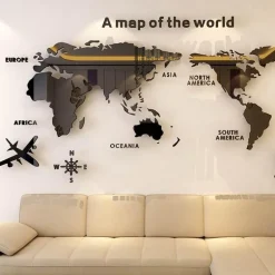 Weltkarten-Aufkleber – Globe Vision Reiseaufkleber