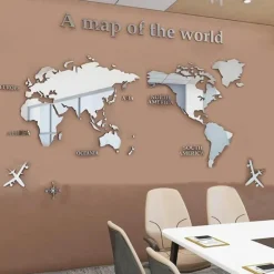 Weltkarten-Aufkleber – Globe Vision Reiseaufkleber