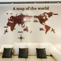 Weltkarten-Aufkleber – Globe Vision Reiseaufkleber