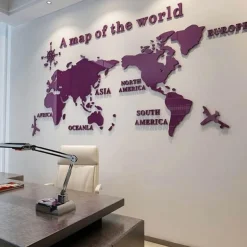 Weltkarten-Aufkleber – Globe Vision Reiseaufkleber