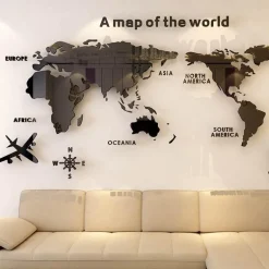 Weltkarten-Aufkleber – Globe Vision Reiseaufkleber