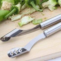 Werkzeug zum Entfernen von Chilisamen aus Edelstahl – Easy Pepper Deseeder