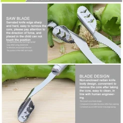 Werkzeug zum Entfernen von Chilisamen aus Edelstahl – Easy Pepper Deseeder