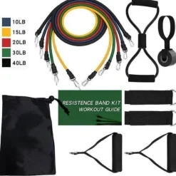 Widerstandsband-Set – 16-teiliges Armkraft-Trainingsset