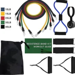 Widerstandsband-Set – 16-teiliges Armkraft-Trainingsset