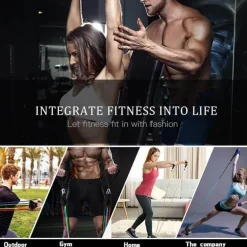 Widerstandsband-Set – 16-teiliges Armkraft-Trainingsset