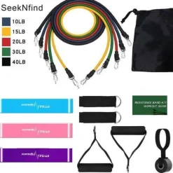 Widerstandsband-Set – 16-teiliges Armkraft-Trainingsset