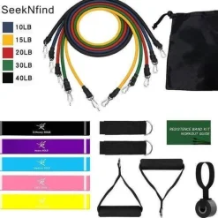 Widerstandsband-Set – 16-teiliges Armkraft-Trainingsset