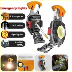 Wiederaufladbare COB-Arbeitsleuchte – Multifunktionale integrierte LED-Lampe