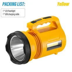 Wiederaufladbare Hochleistungs-LED-Taschenlampe – Kompakte multifunktionale Außenleuchte