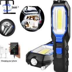 Wiederaufladbare LED-Taschenlampen-Powerbank – Unverzichtbare Campingausrüstung