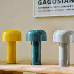 Wiederaufladbare Pilz-Tischlampe – Akzentlicht im italienischen Stil