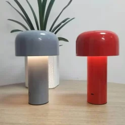 Wiederaufladbare Pilz-Tischlampe – Akzentlicht im italienischen Stil