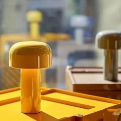 Wiederaufladbare Pilz-Tischlampe – Akzentlicht im italienischen Stil