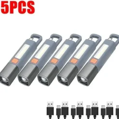 Wiederaufladbare Taschenlampe mit großer Reichweite – ultrahell, wasserdicht, vielseitig