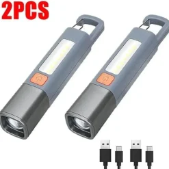 Wiederaufladbare Taschenlampe mit großer Reichweite – ultrahell, wasserdicht, vielseitig