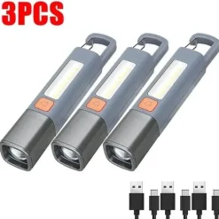 Wiederaufladbare Taschenlampe mit großer Reichweite – ultrahell, wasserdicht, vielseitig