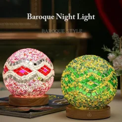 Wiederaufladbare Tischlampe aus böhmischem Glas – stilvoller Akzent für die Inneneinrichtung