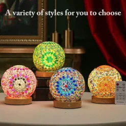 Wiederaufladbare Tischlampe aus böhmischem Glas – stilvoller Akzent für die Inneneinrichtung