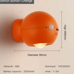 Wiederaufladbare Wandlampe mit Bewegungssensor – Smart Home-Beleuchtungslösung