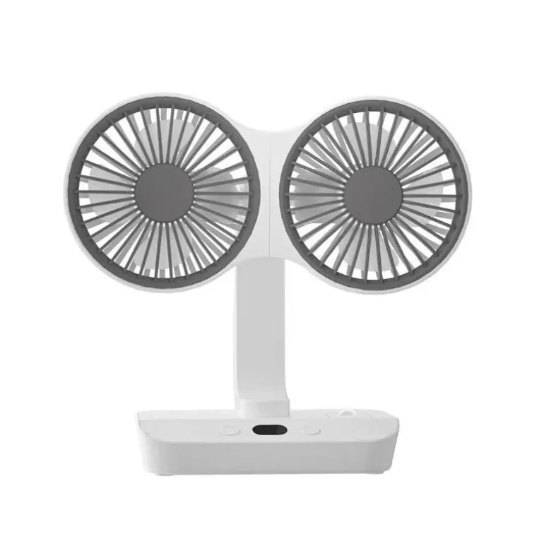 Wiederaufladbarer Campingventilator – Leichter Outdoor-Kühler mit zwei Flügeln
